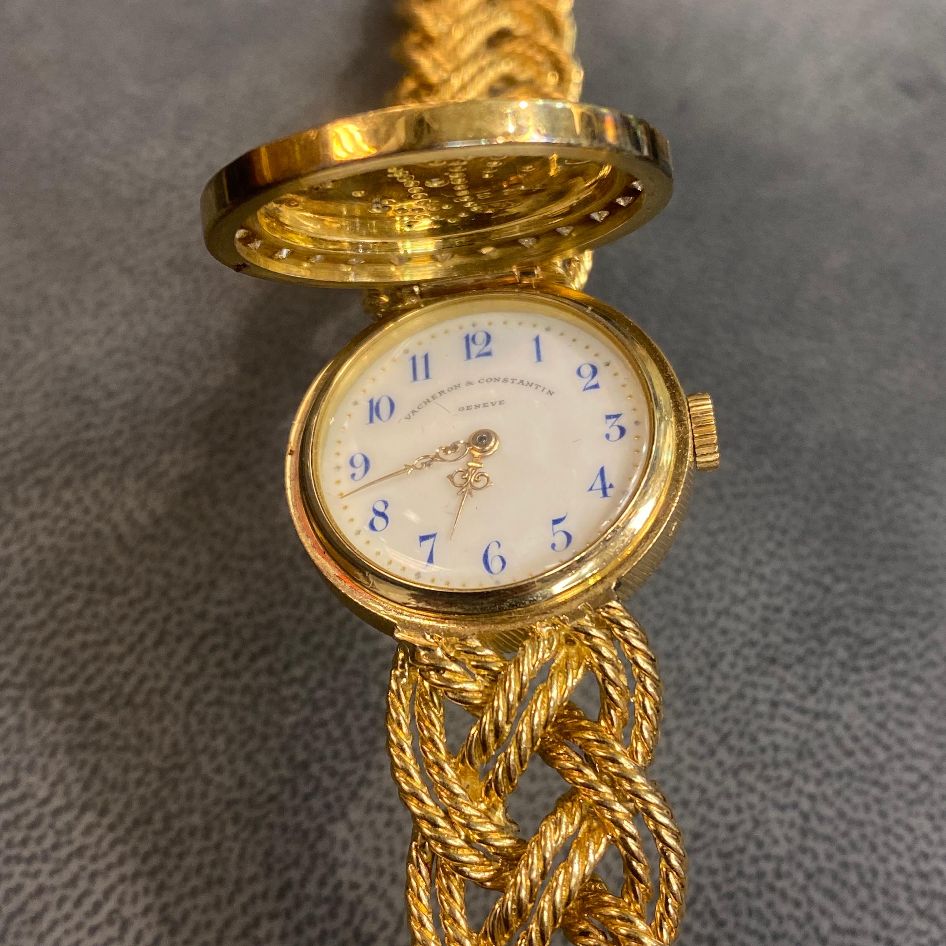 Boucheron Diamond Monogram Watch For Sale 4