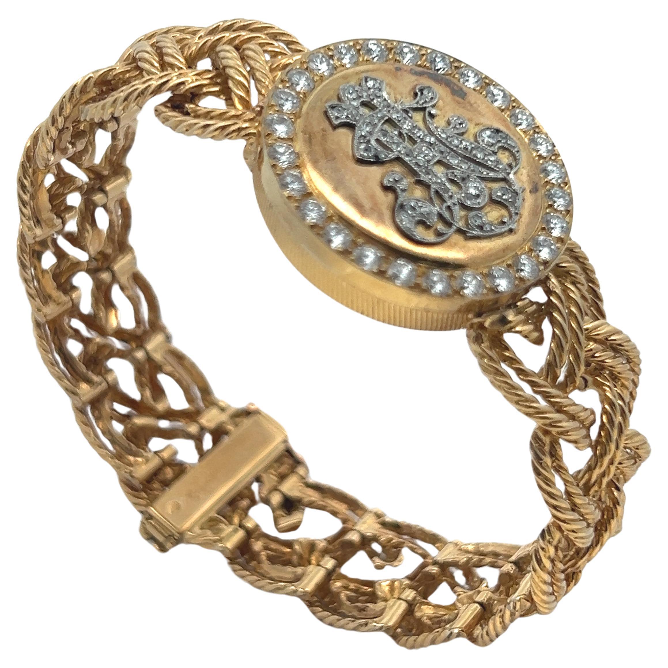 Boucheron Diamond Monogram Watch