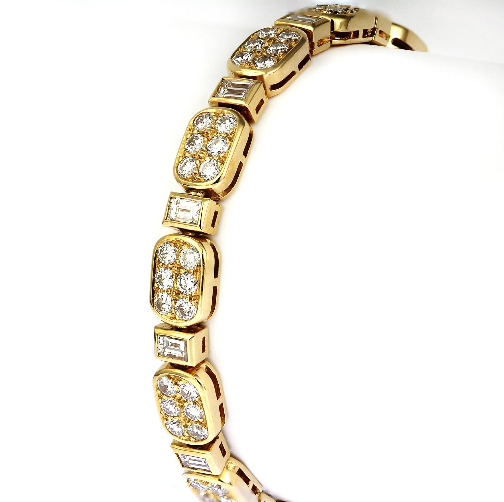 Boucheron, Vintage/Retro Diamond Necklace & Bracelet Set in 18ct Yellow Gold 6