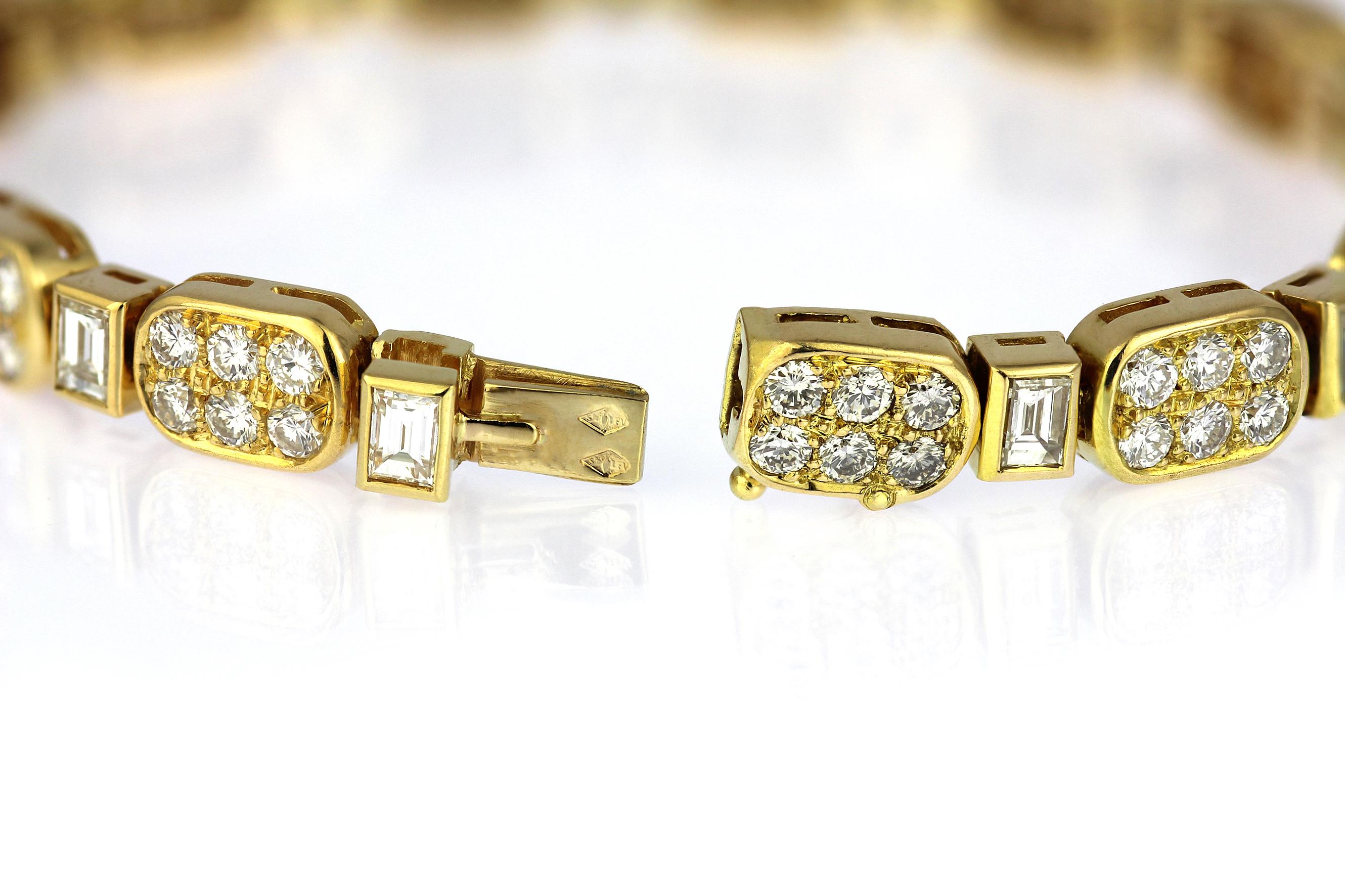 Boucheron, Vintage/Retro Diamond Necklace & Bracelet Set in 18ct Yellow Gold 1