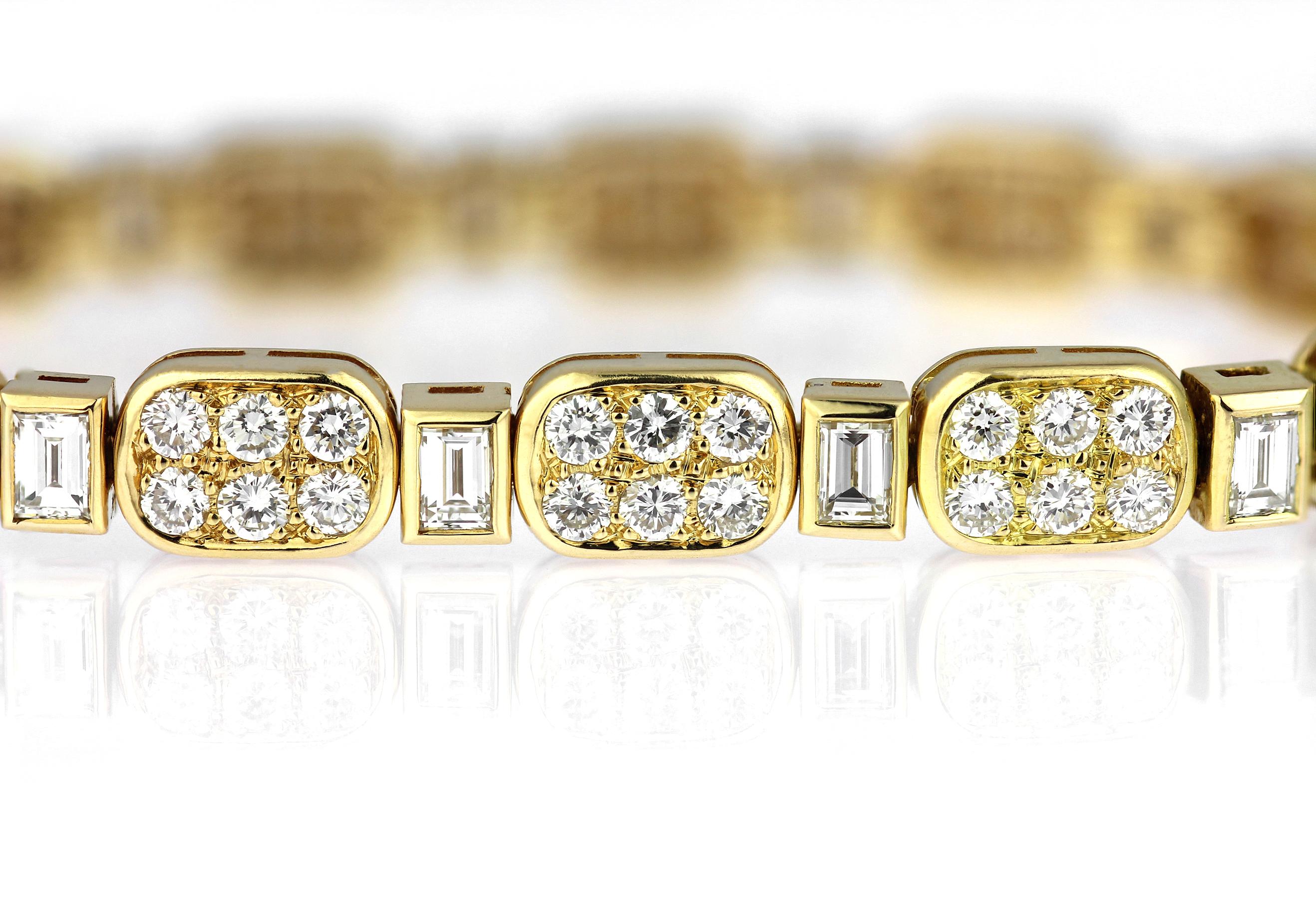 Boucheron, Vintage/Retro Diamond Necklace & Bracelet Set in 18ct Yellow Gold 3