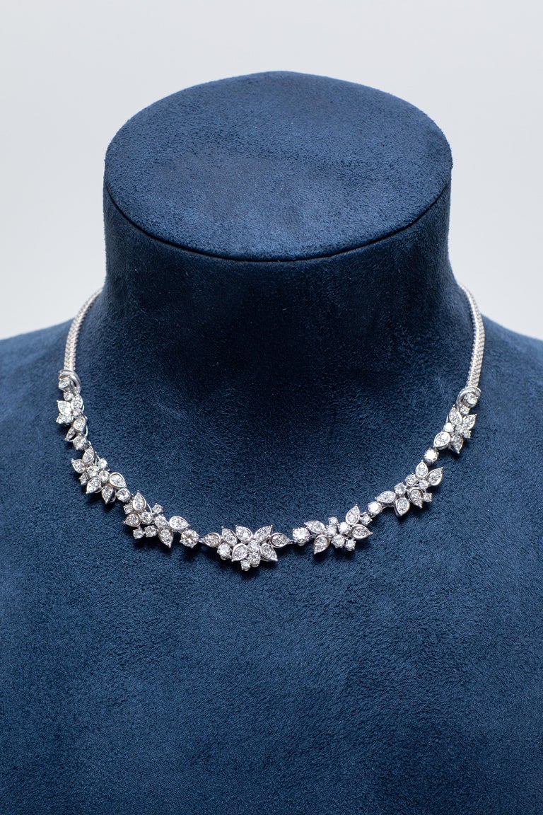 Brilliant Cut Boucheron Diamond Necklace For Sale