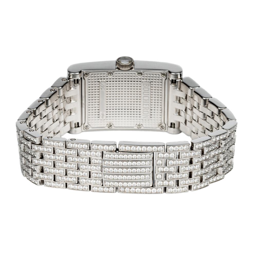 Boucheron Reflet-Uhr mit Diamanten im Zustand „Hervorragend“ im Angebot in Naples, FL