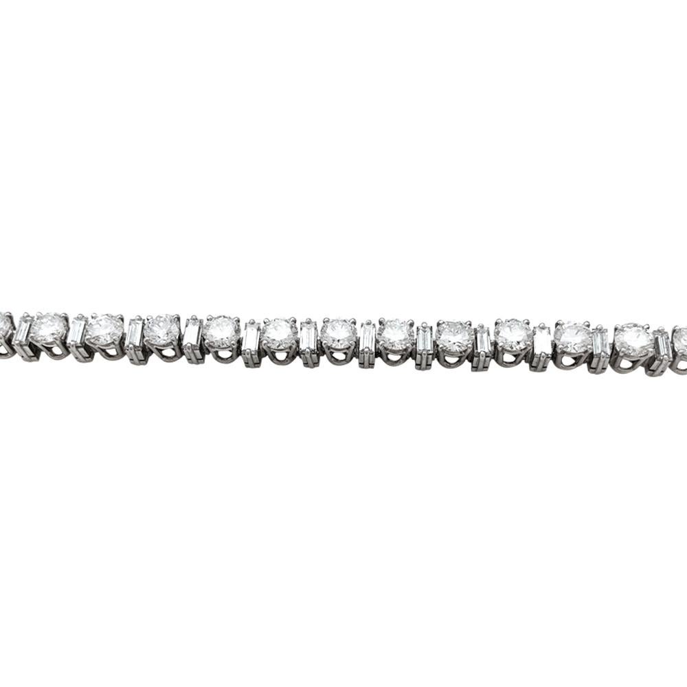 Modern Boucheron Diamond Tennis Bracelet