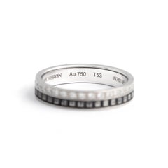 Boucheron Diamond White Gold 18K Quatre Black Edition Wedding Band Ring