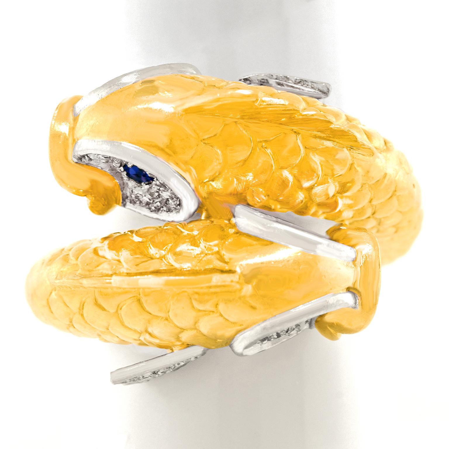 Boucheron Double Fish Ring Sixties 5