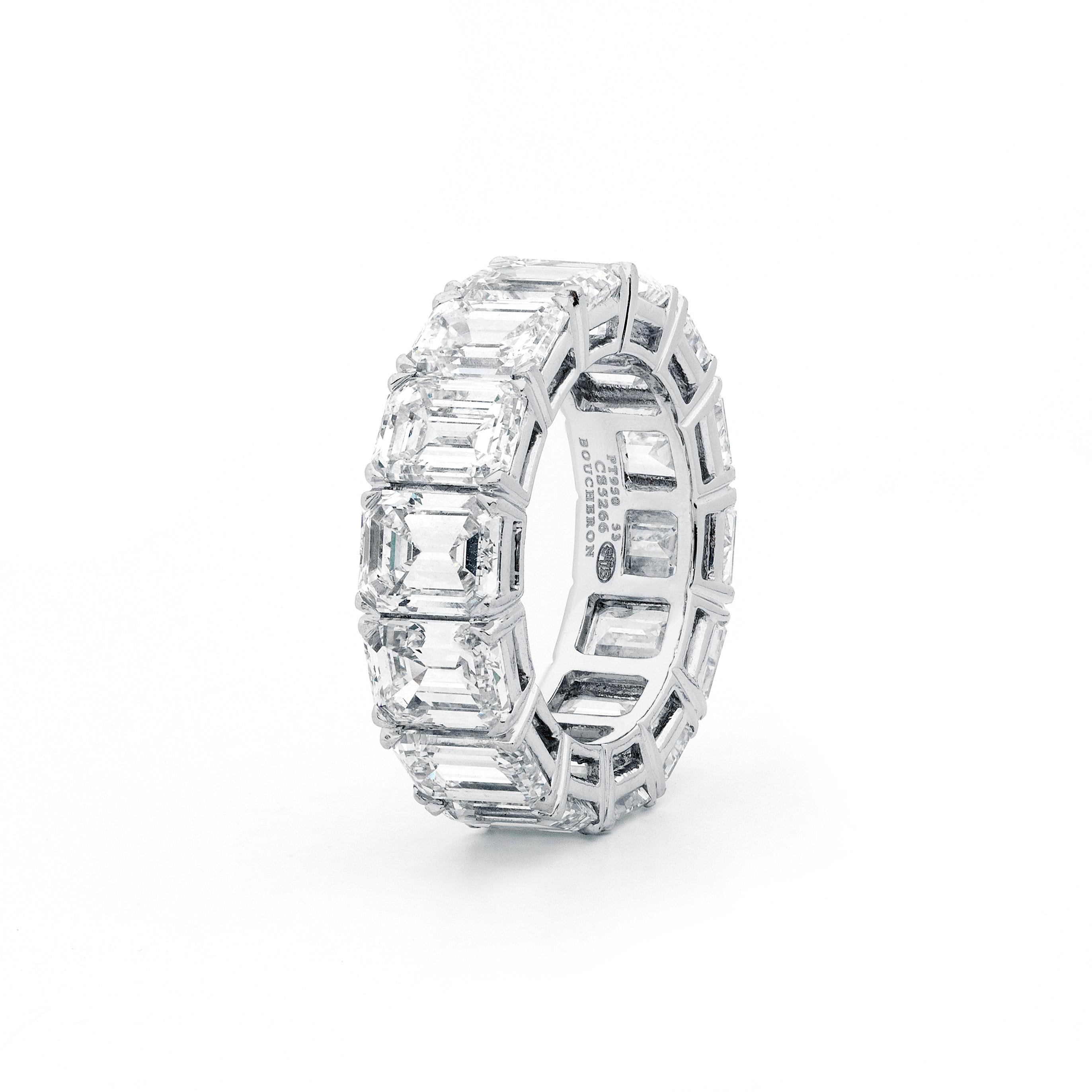 Eternity rings have been around for centuries, ever since the Egyptians designed them to symbolize eternal love and the circle of life. This Boucheron pre-owned ring has a clean and simple design exuding the brand's traditional craftsmanship and