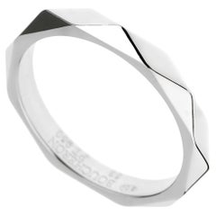Bague Boucheron Facette en platine, taille 6 1/2