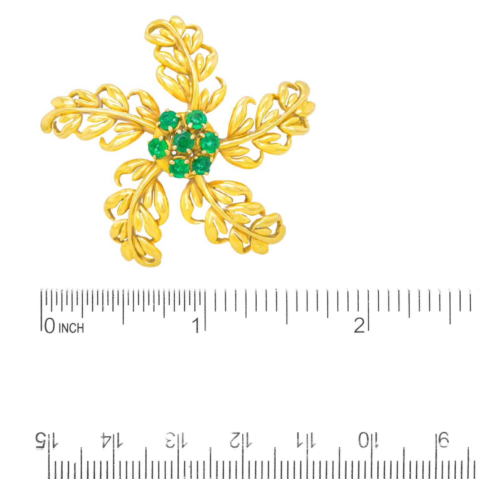 Boucheron Foliate Starfish Brooch 1