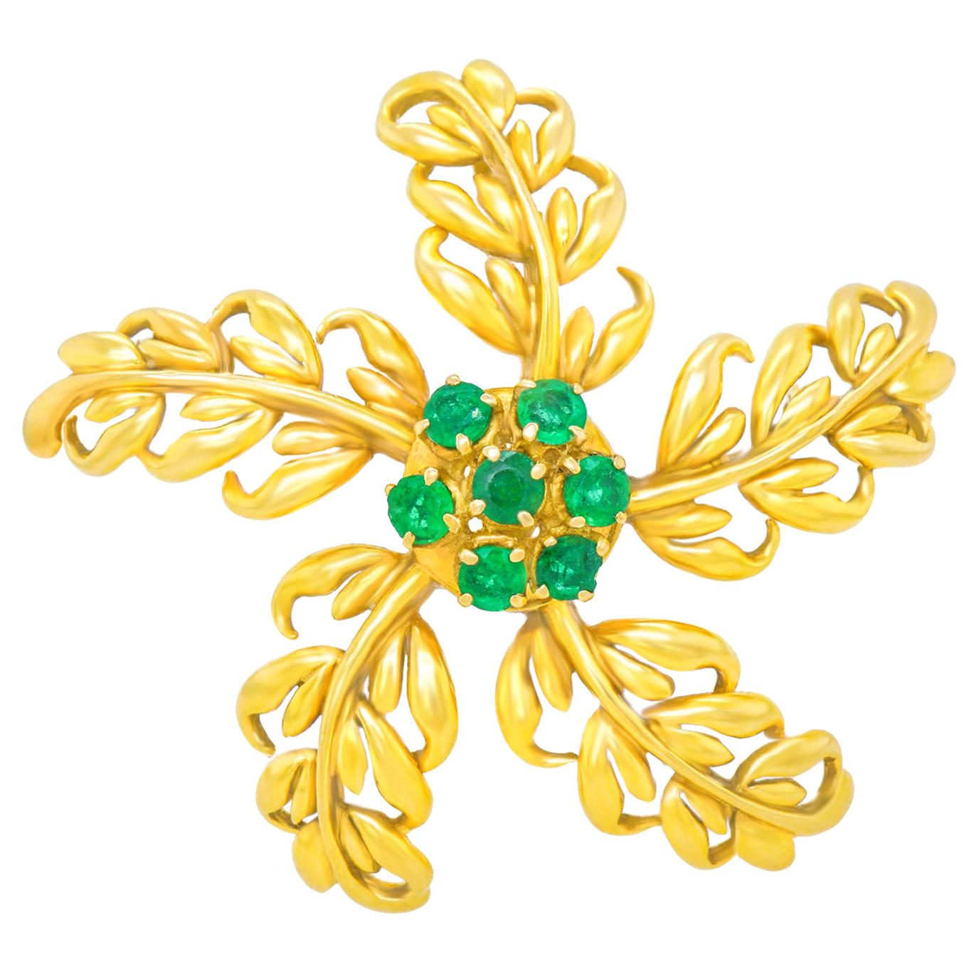 Boucheron Foliate Starfish Brooch