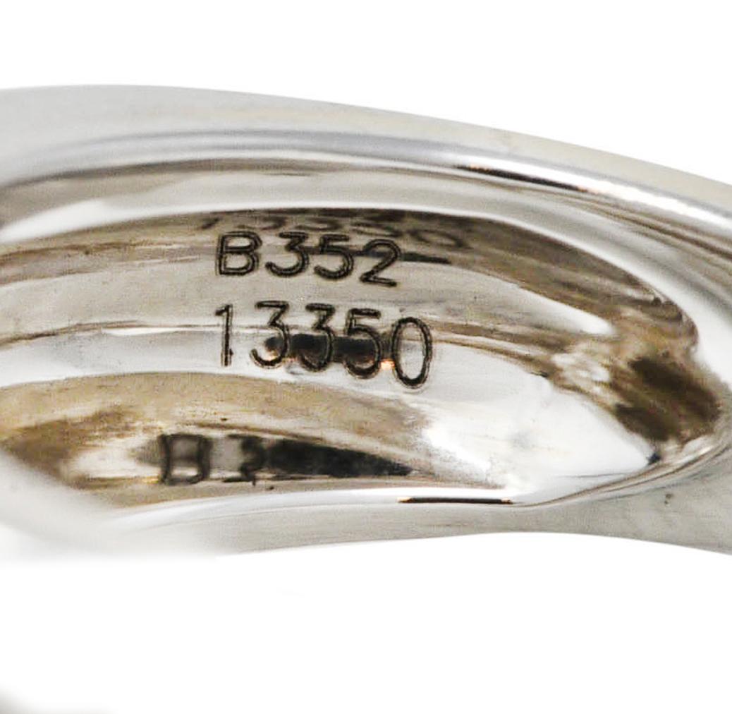 Brilliant Cut Boucheron French 0.70 Carat Diamond 18 Karat White Gold Axelle Engagement Ring