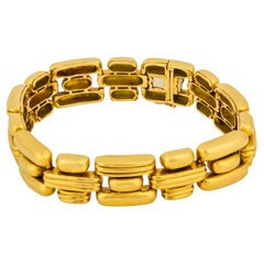Boucheron French 18k yellow gold link bracelet