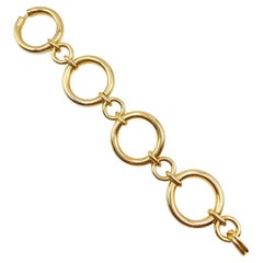 Boucheron French Gold Circular Link Bracelet