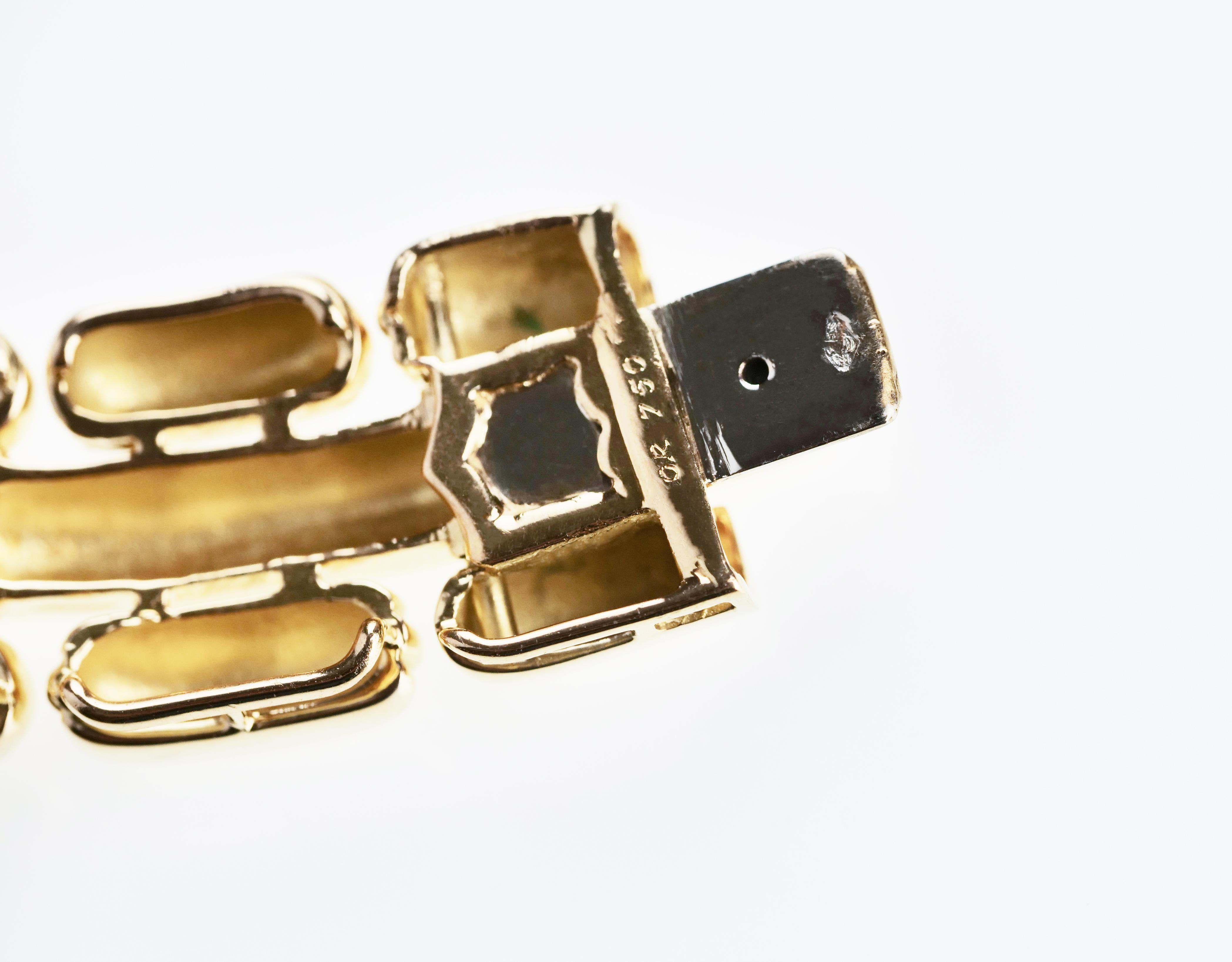 Boucheron French Retro Designer 18 Karat Gold and Wood Set Necklace Earring Ring 3