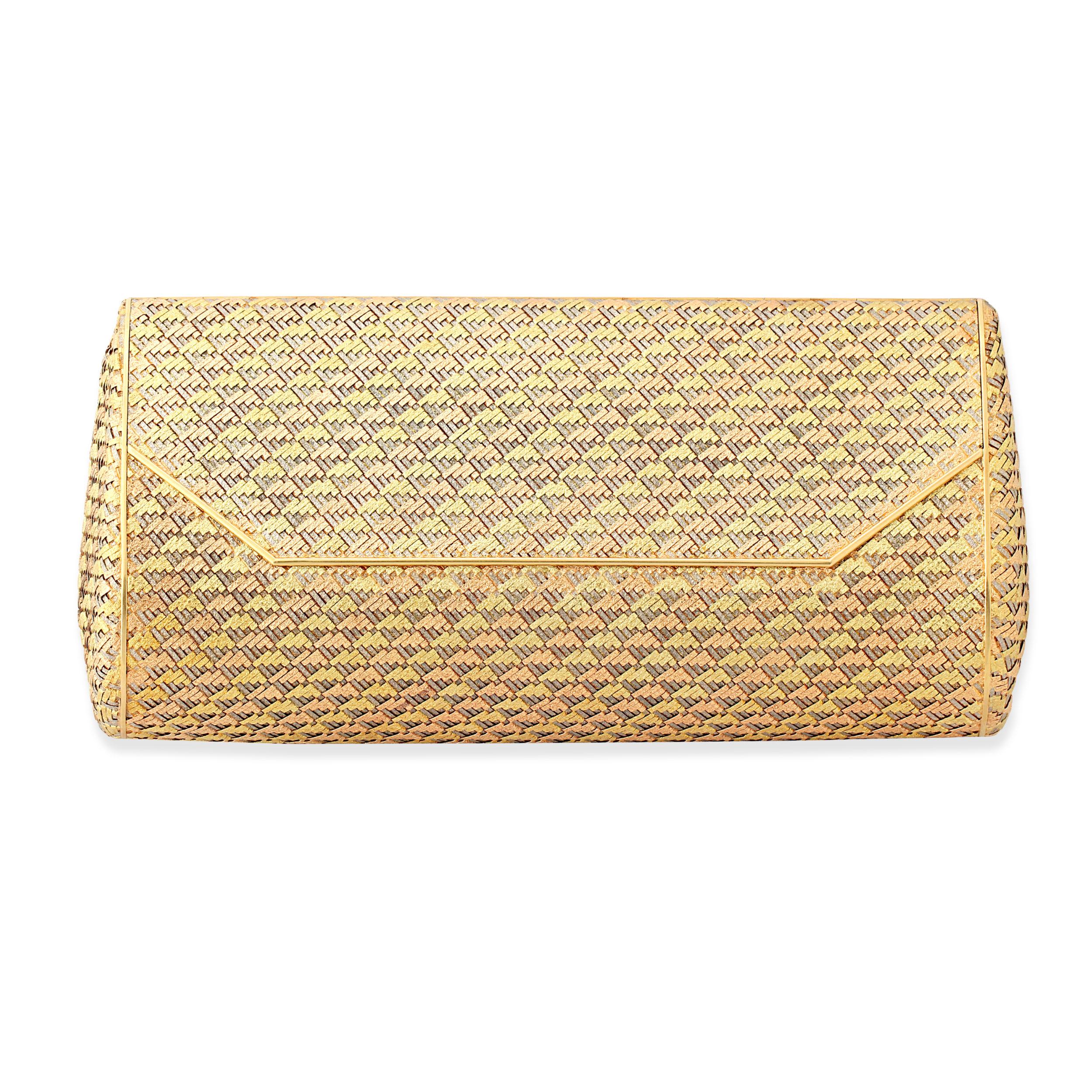 Boucheron, French Tri-Colour Gold Evening Bag In Good Condition In London, GB