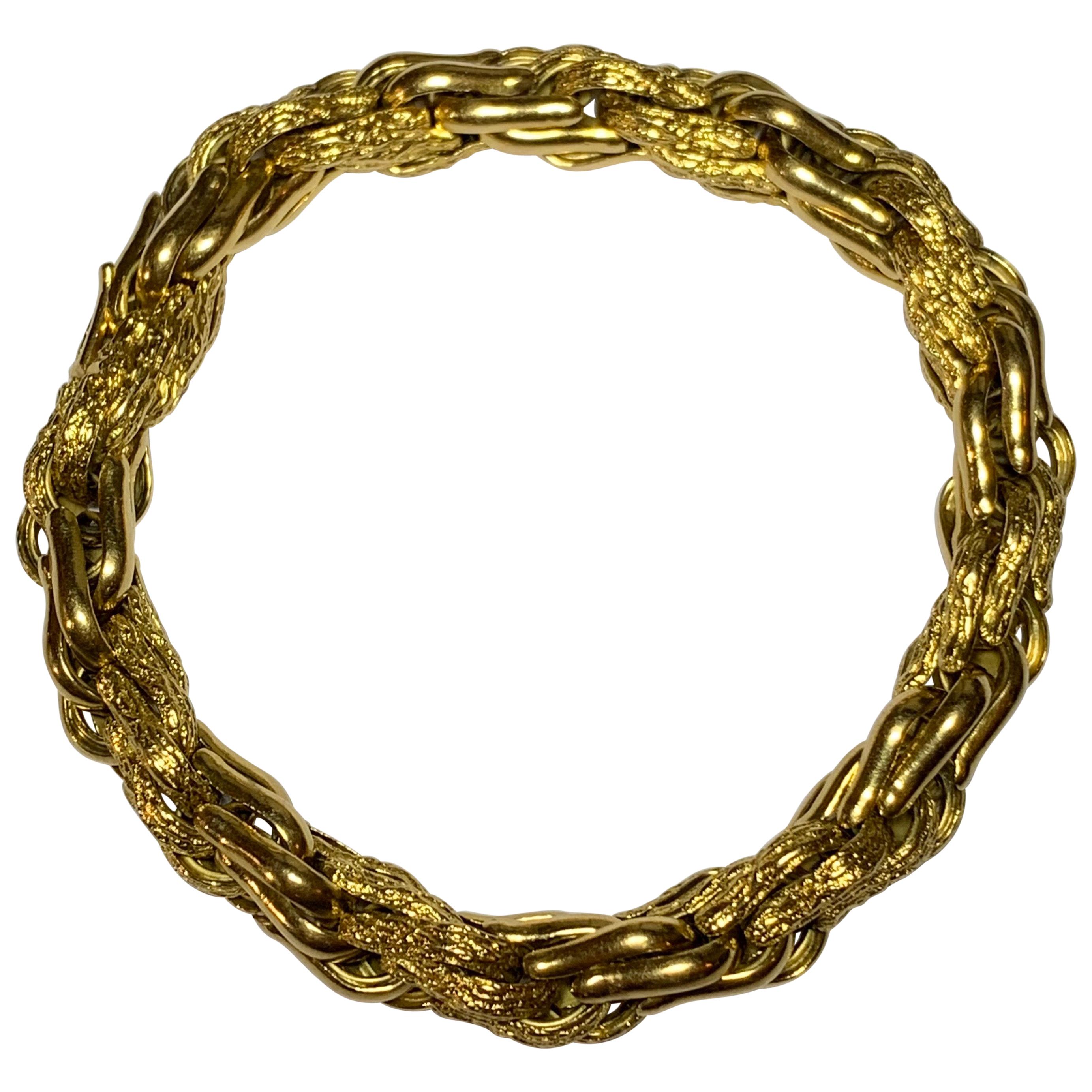 Boucheron/Georges Lenfant 18 Carat Gold Bracelet, circa 1960 For Sale