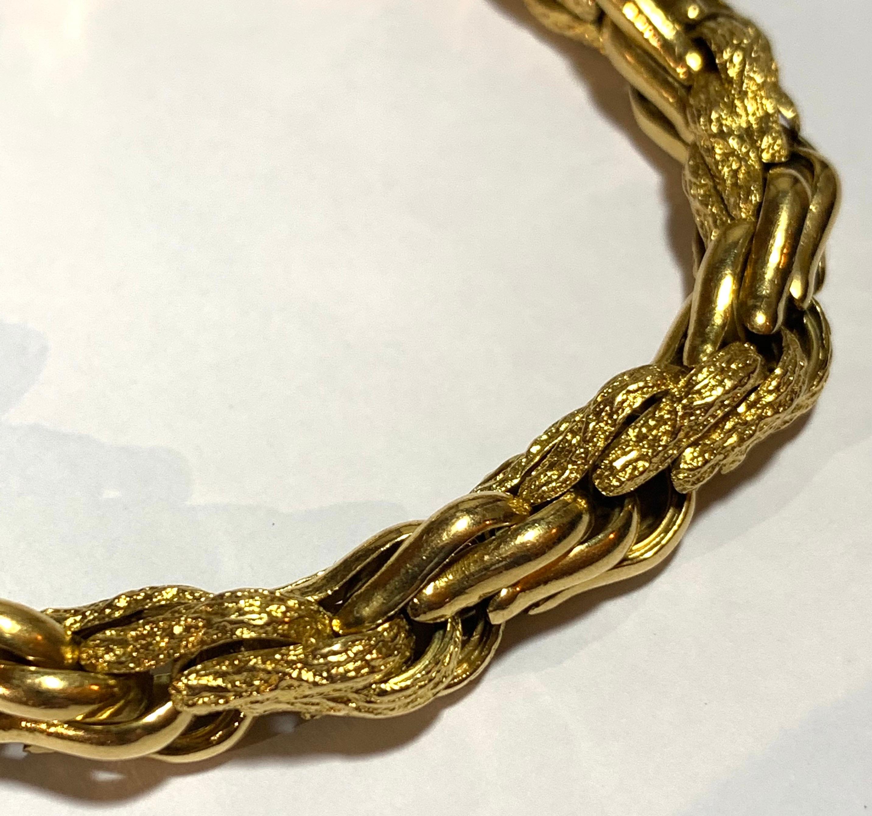 Boucheron/Georges Lenfant 18 Carat Gold Bracelet, circa 1960 In Good Condition For Sale In Mayfair, GB