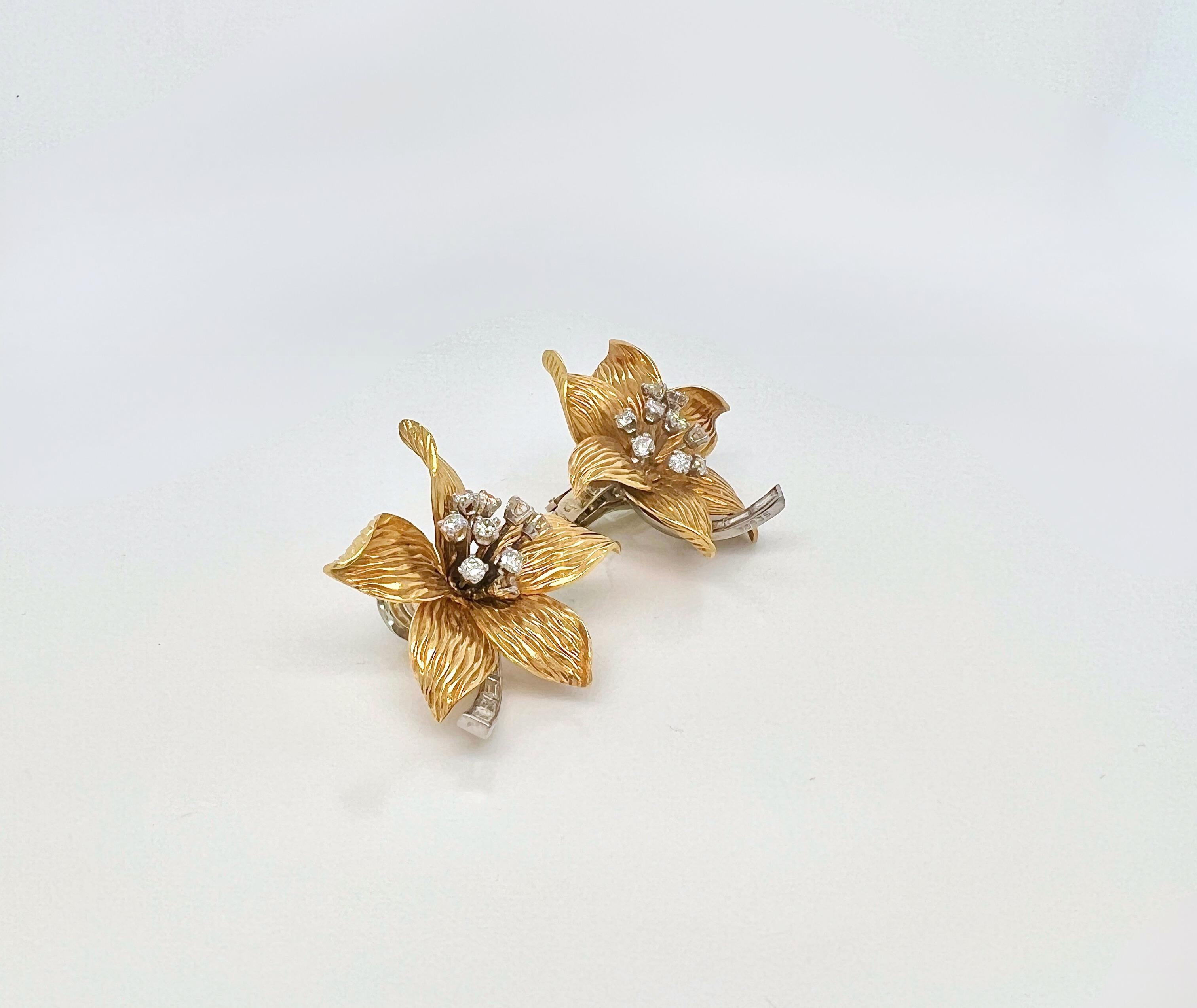 Boucles d'oreilles à pince en or et diamants de Boucheron

Détails :
Dimensions 1,18