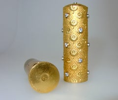 Boucheron Gold and Diamond Lipstick Holder, French, circa 1950