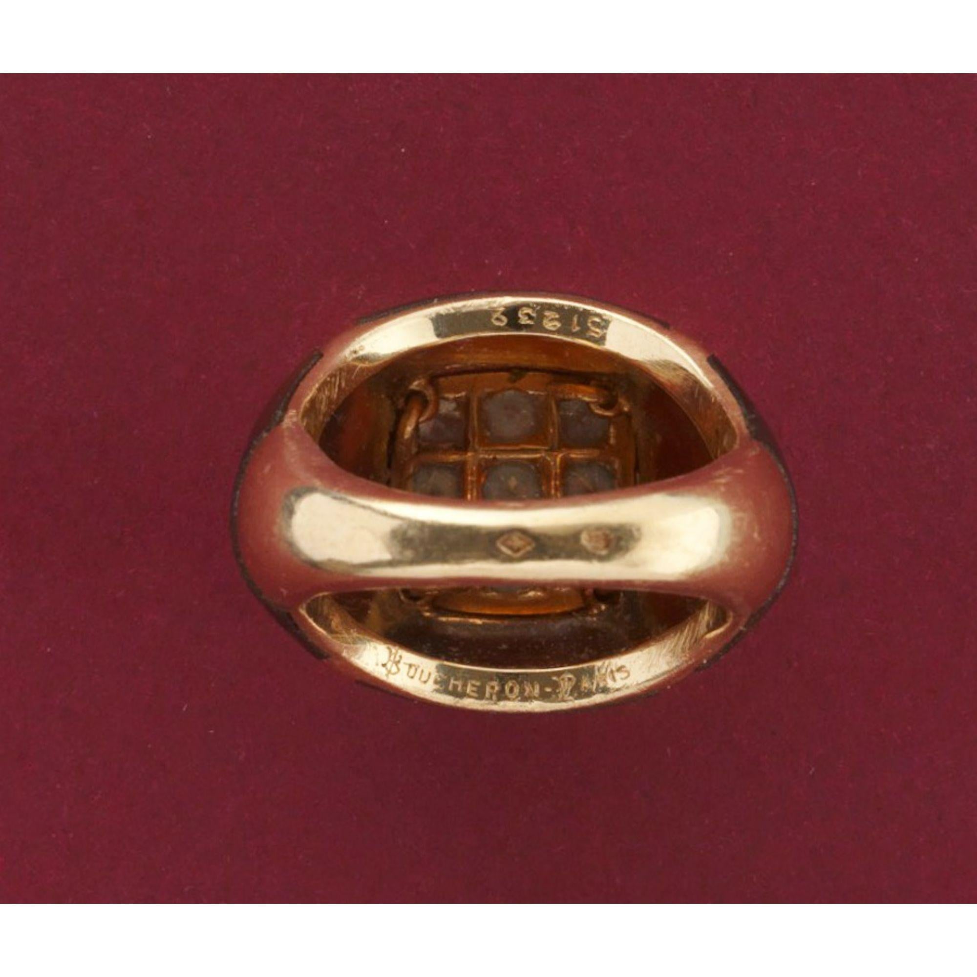 Taglio brillante Anello in oro e diamanti Boucheron in vendita