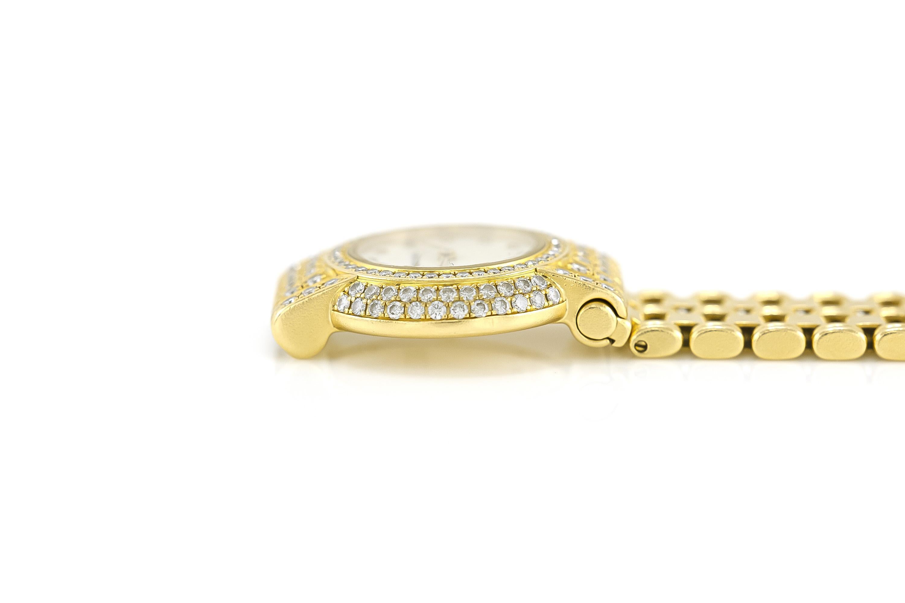 Boucheron Gold und Diamant Uhr im Zustand „Gut“ im Angebot in New York, NY