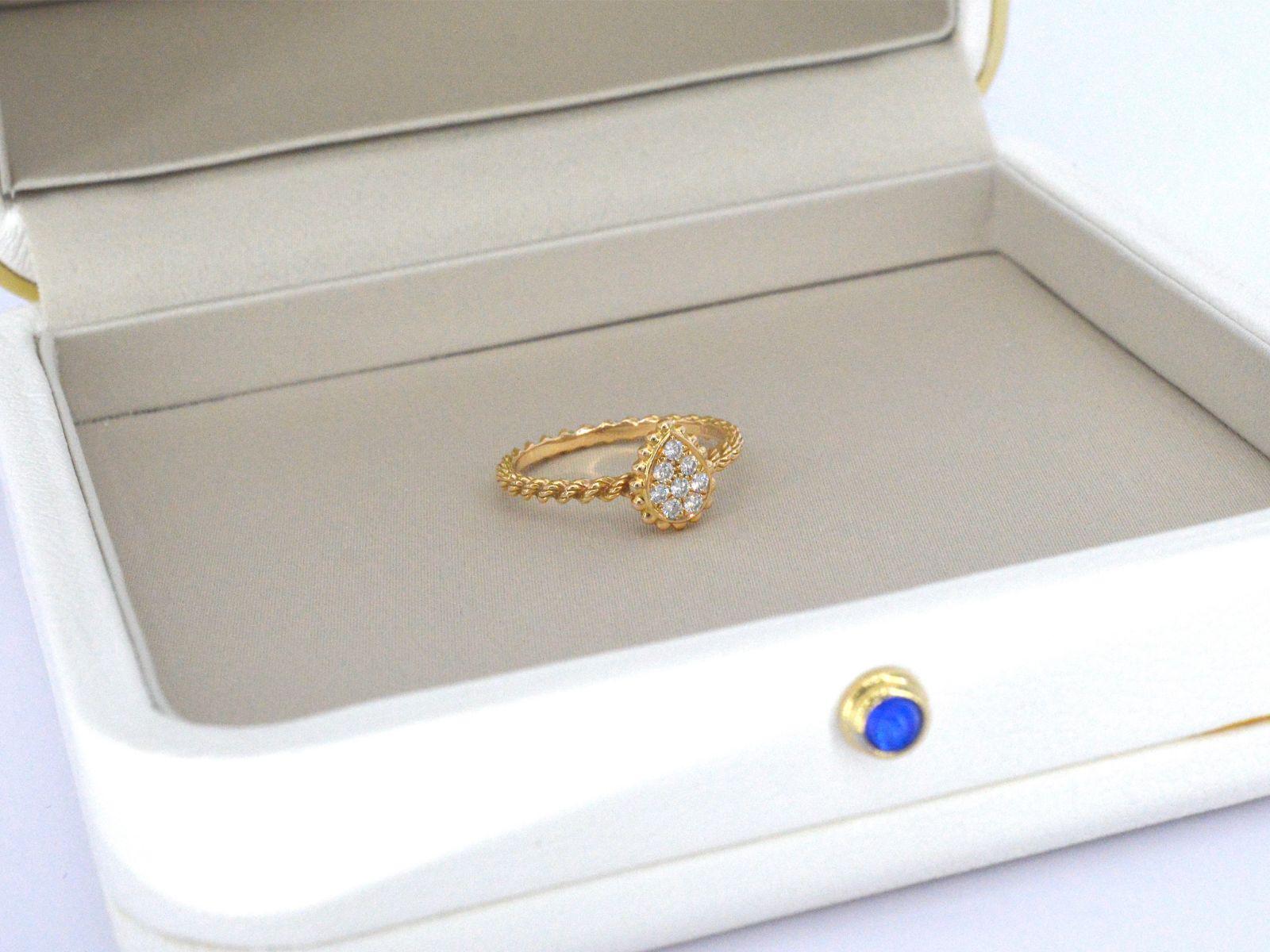 Boucheron - Golden 'Serpent boheme' ring With Diamonds  For Sale 4