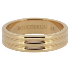 Boucheron Gordon Wedding Band Ring Size M 1/2 (53)