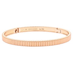 Boucheron Grograin rose gold bangle
