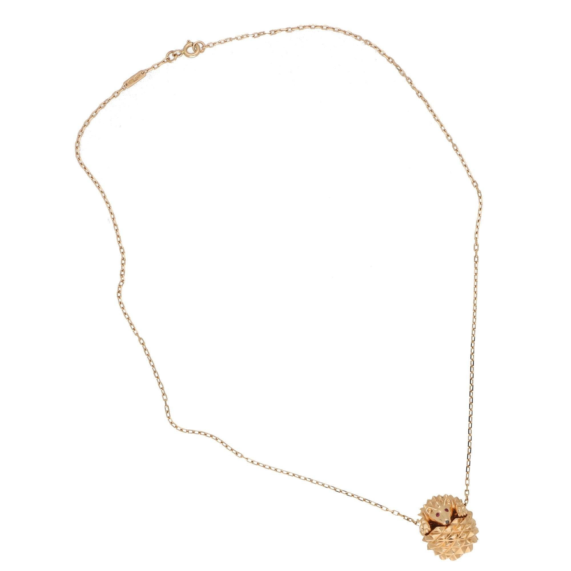 boucheron hedgehog necklace