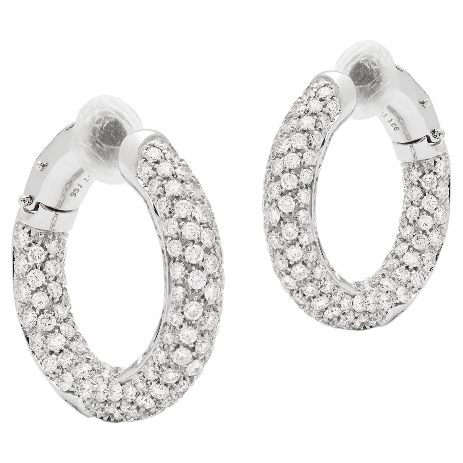 Pendientes de diamantes de alta joyería de Boucheron, 4,60 ct