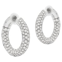 Boucheron High jewellery diamond earrings 4.60ct