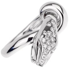 Bague serpent Boucheron Kaa en or blanc et diamants