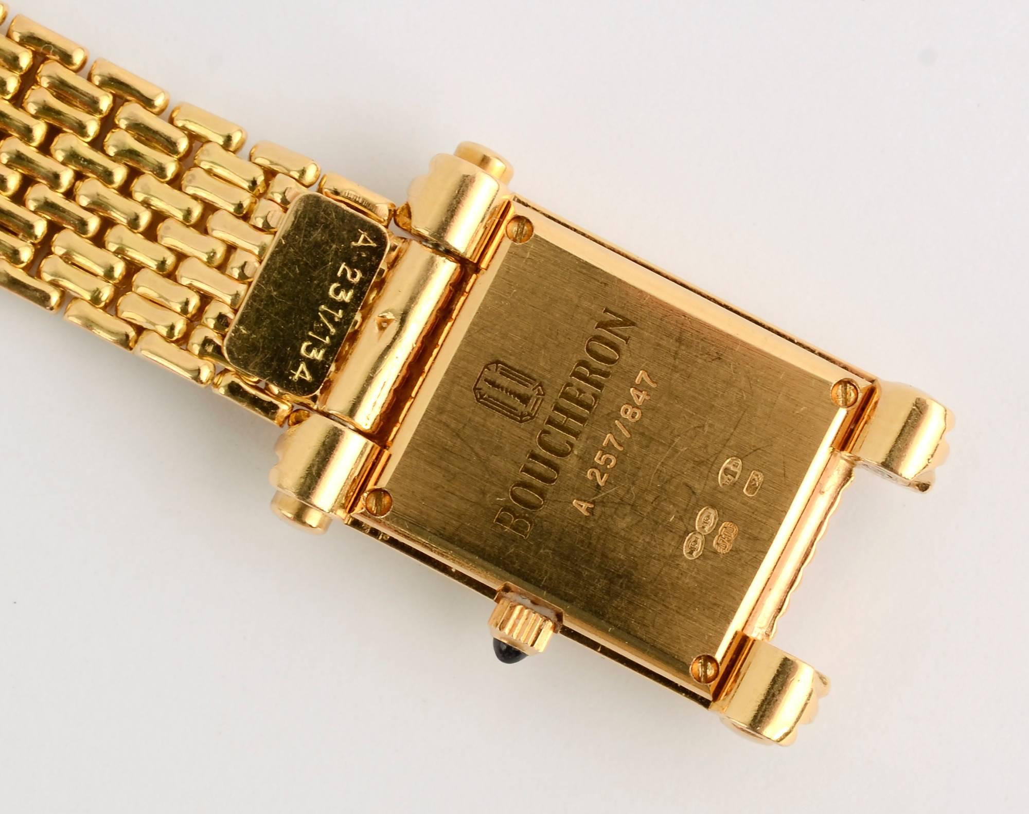 boucheron vintage gold watches