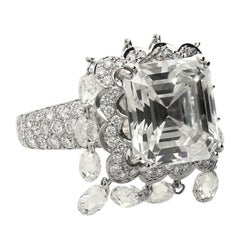Boucheron "Laperouse" 8,03 Karat Smaragdschliff G VS1 GIA zertifizierter Diamantring
