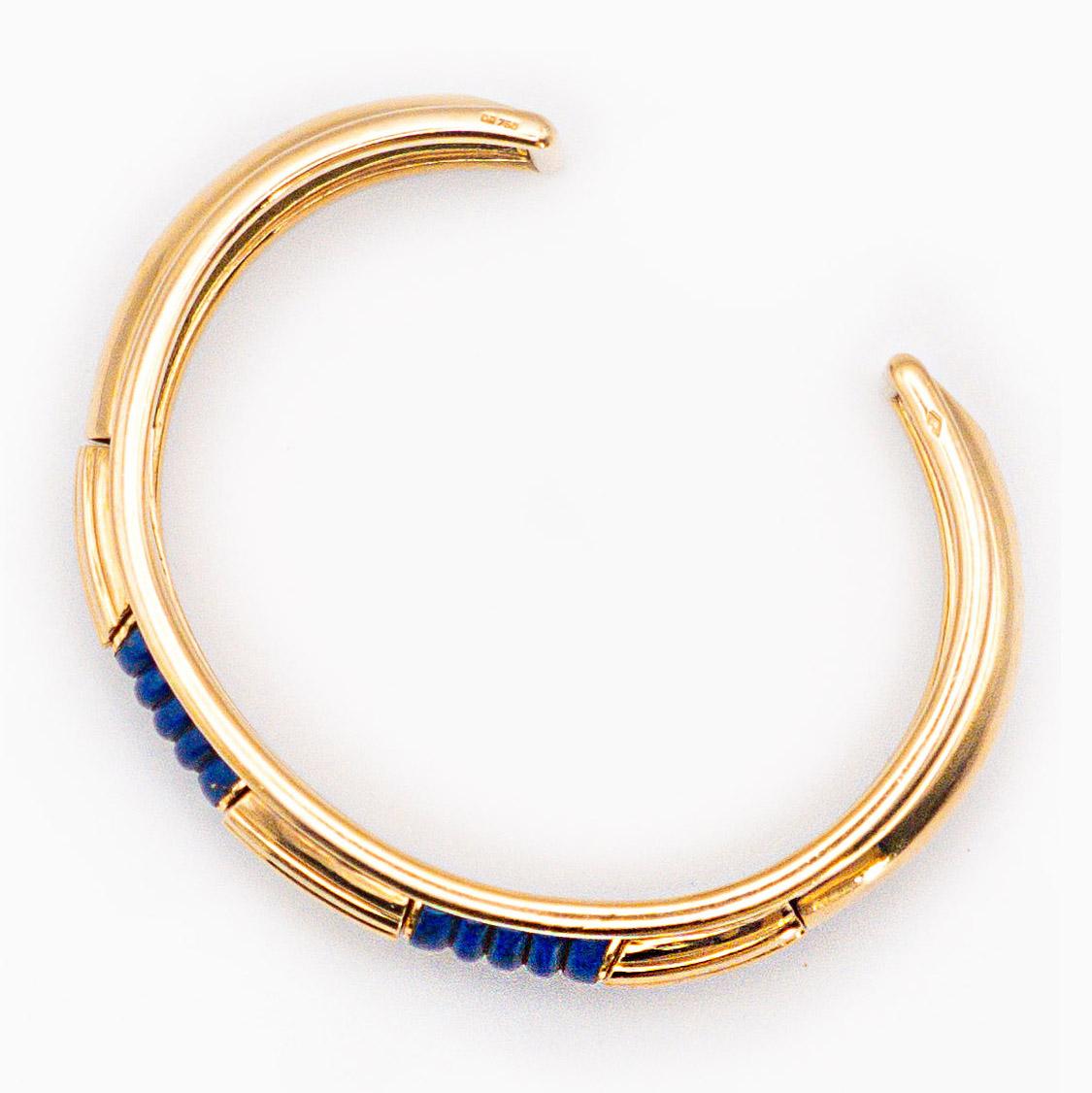 Armband aus Lapislazuli und 18 Karat Gold von Boucheron (Modernistisch) im Angebot