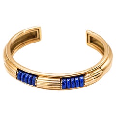 Vintage Boucheron Lapis and 18K Gold Bracelet