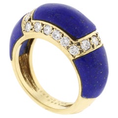 Boucheron Lapis and Diamond Ring