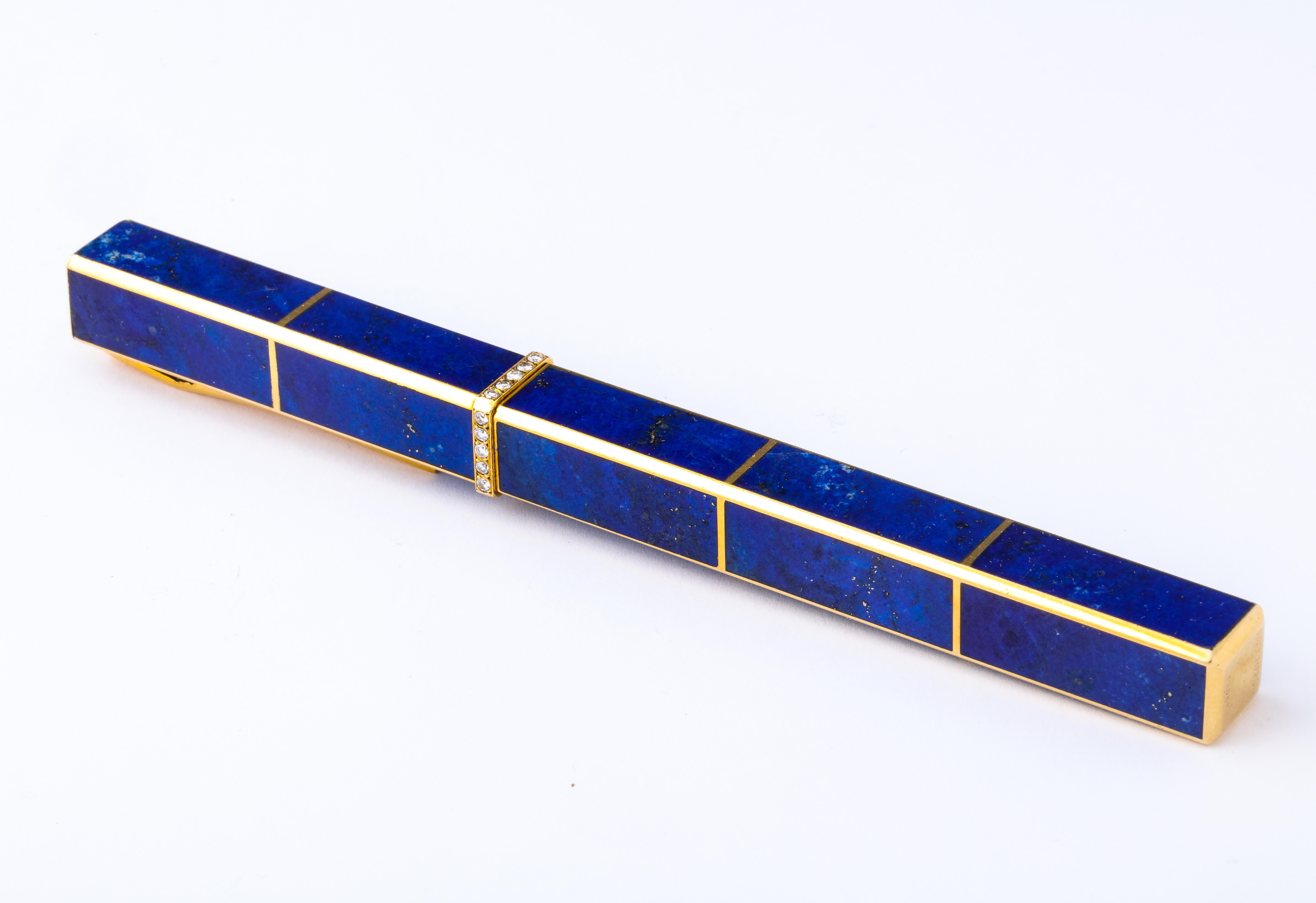 Boucheron Lapis-Lazuli Gold Lighter and Pen Set 3