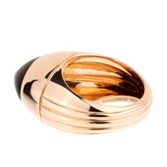 Boucheron Limited Edition Rose Gold & Wood Cocktail Ring