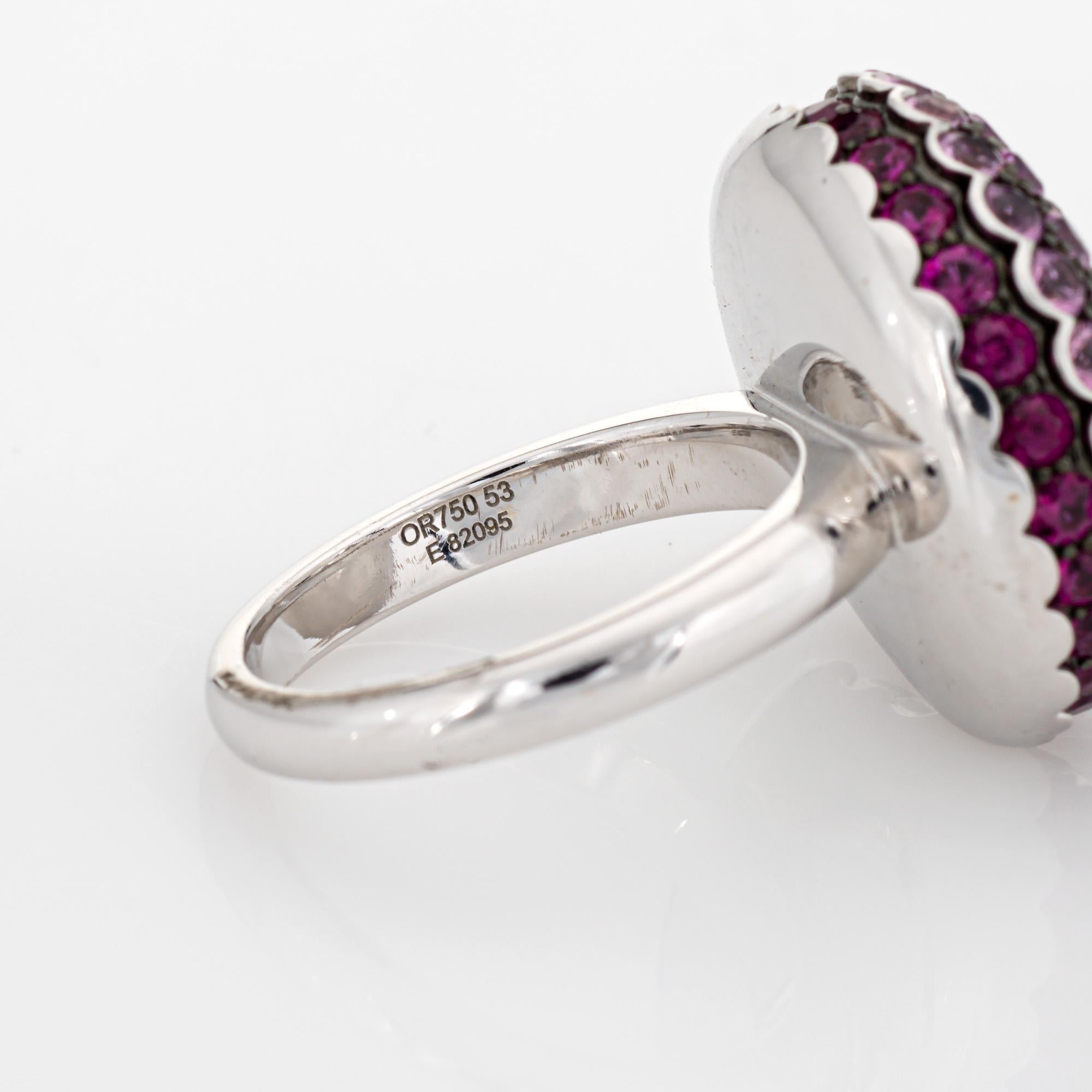 Boucheron Macaron Ring Pink Sapphire Ruby Tentation 6.25 Estate Fine Jewelry 1