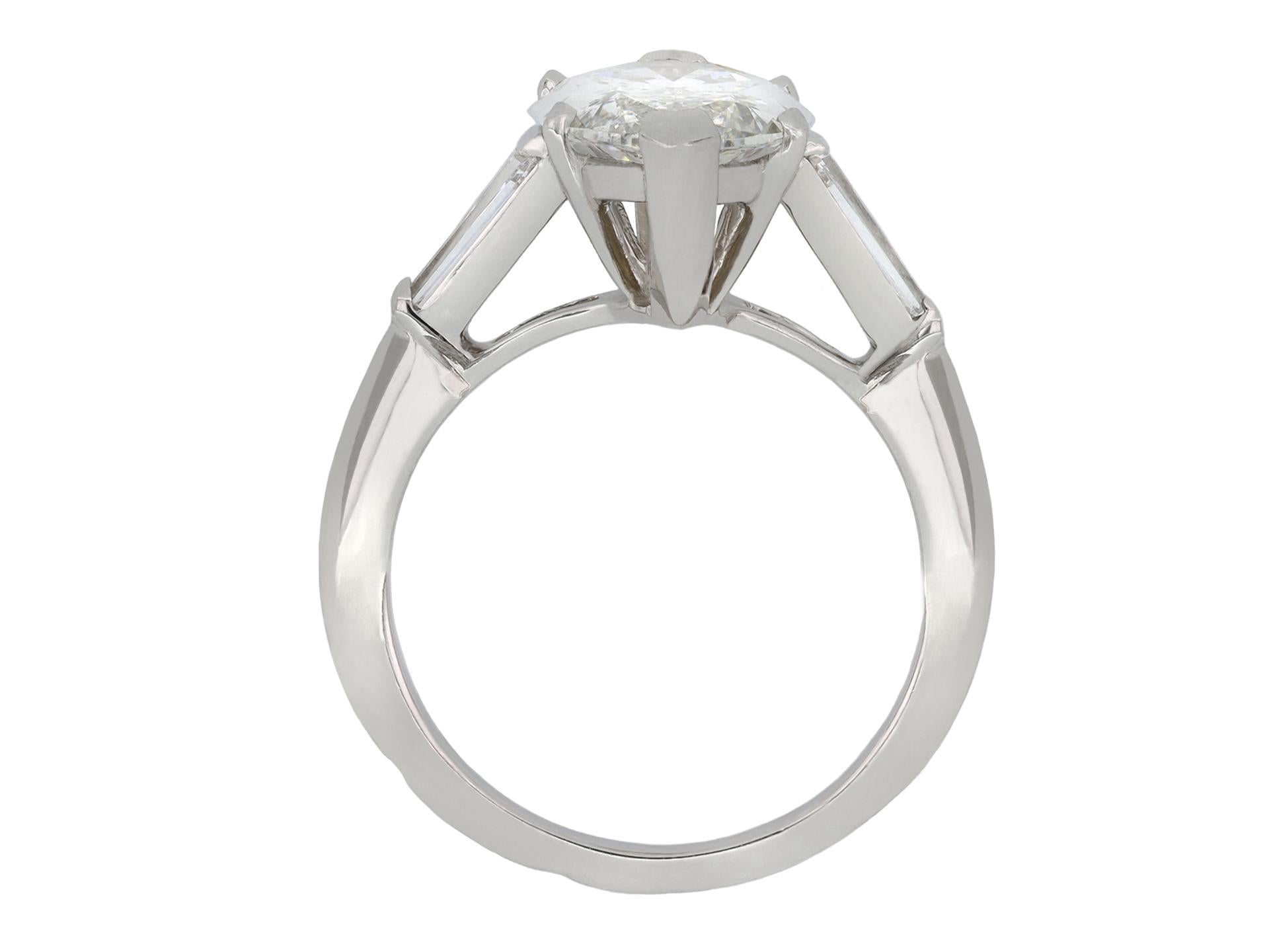 french set diamond ring