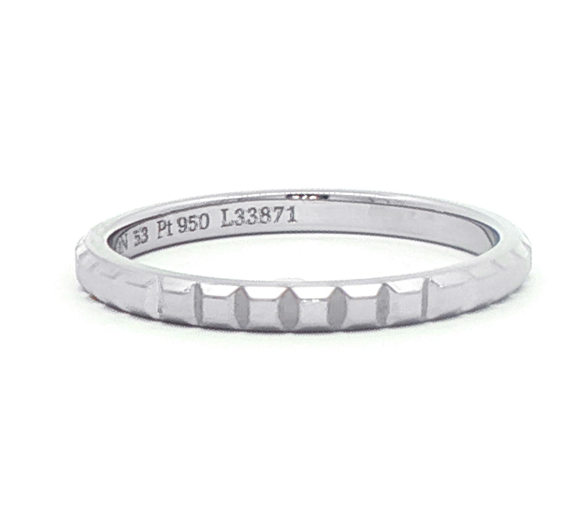 Boucheron Mini Clou de Paris Platinum Ring in vendita 2