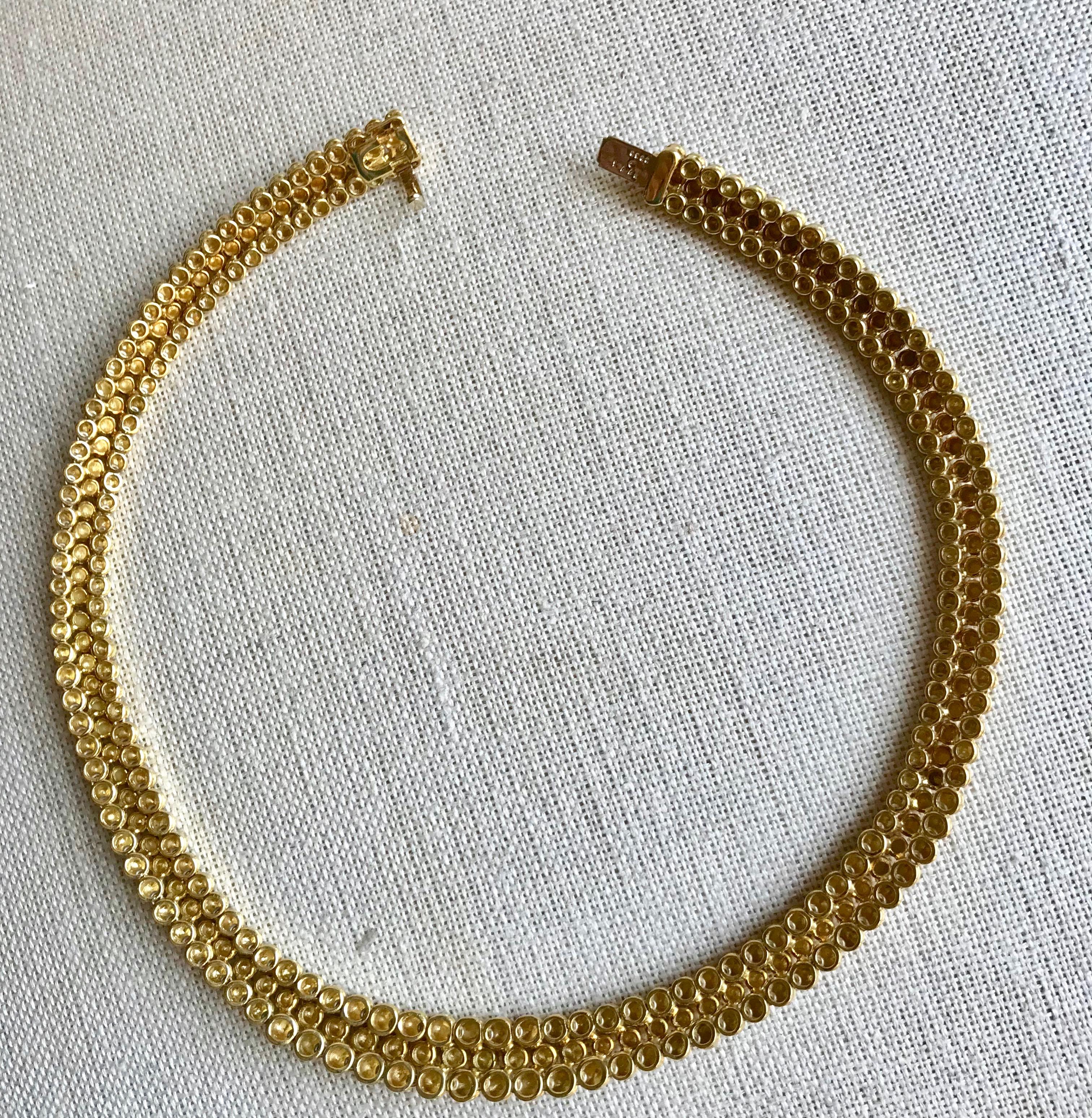 Collana Boucheron in oro giallo 18 carati Palle d'oro in vendita 4