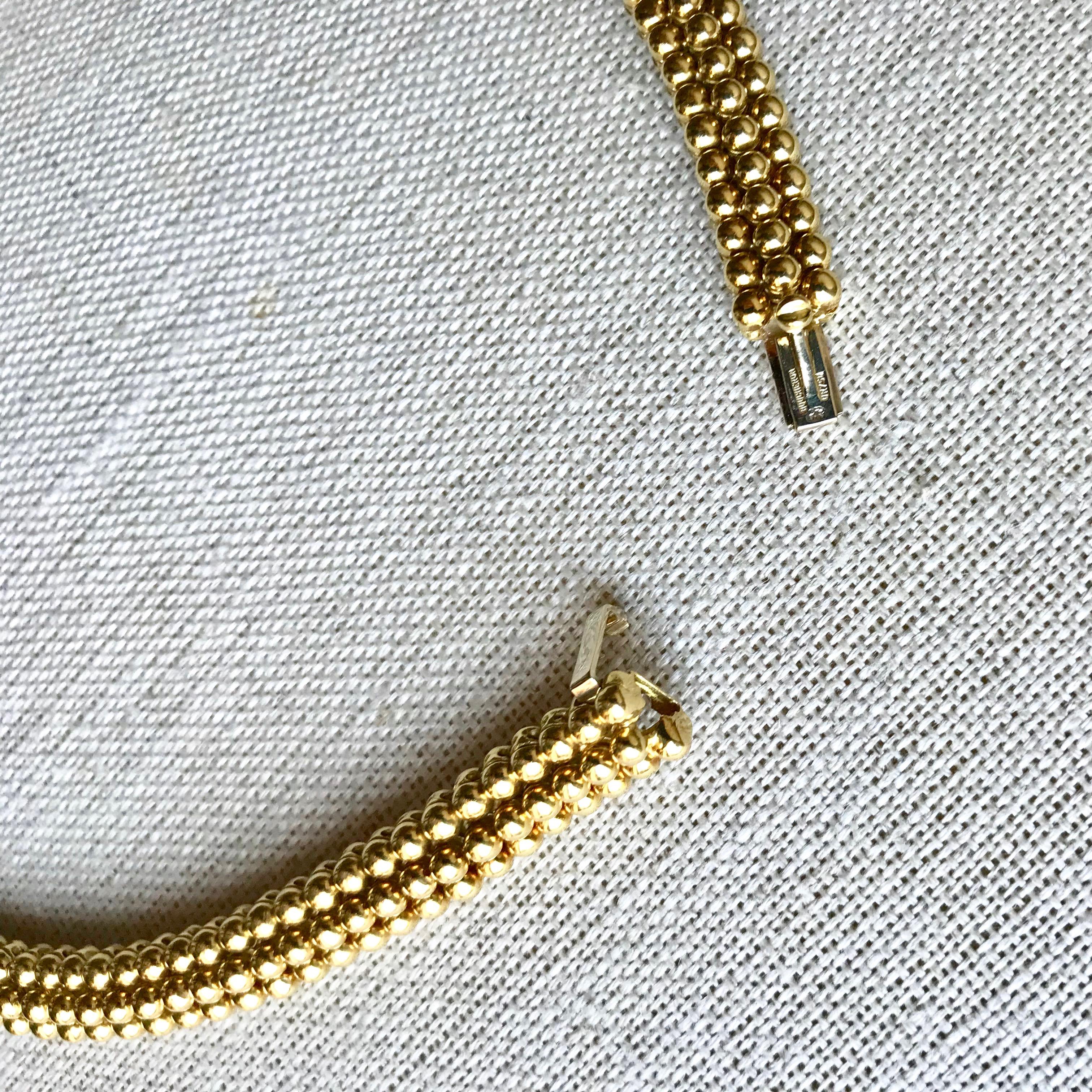Collana Boucheron in oro giallo 18 carati Palle d'oro in vendita 5