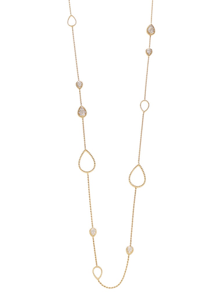 Boucheron Necklace Yellow Gold and Diamonds from the Serpent Boheme  Collection at 1stDibs | boucheron necklace price, boucheron long necklace