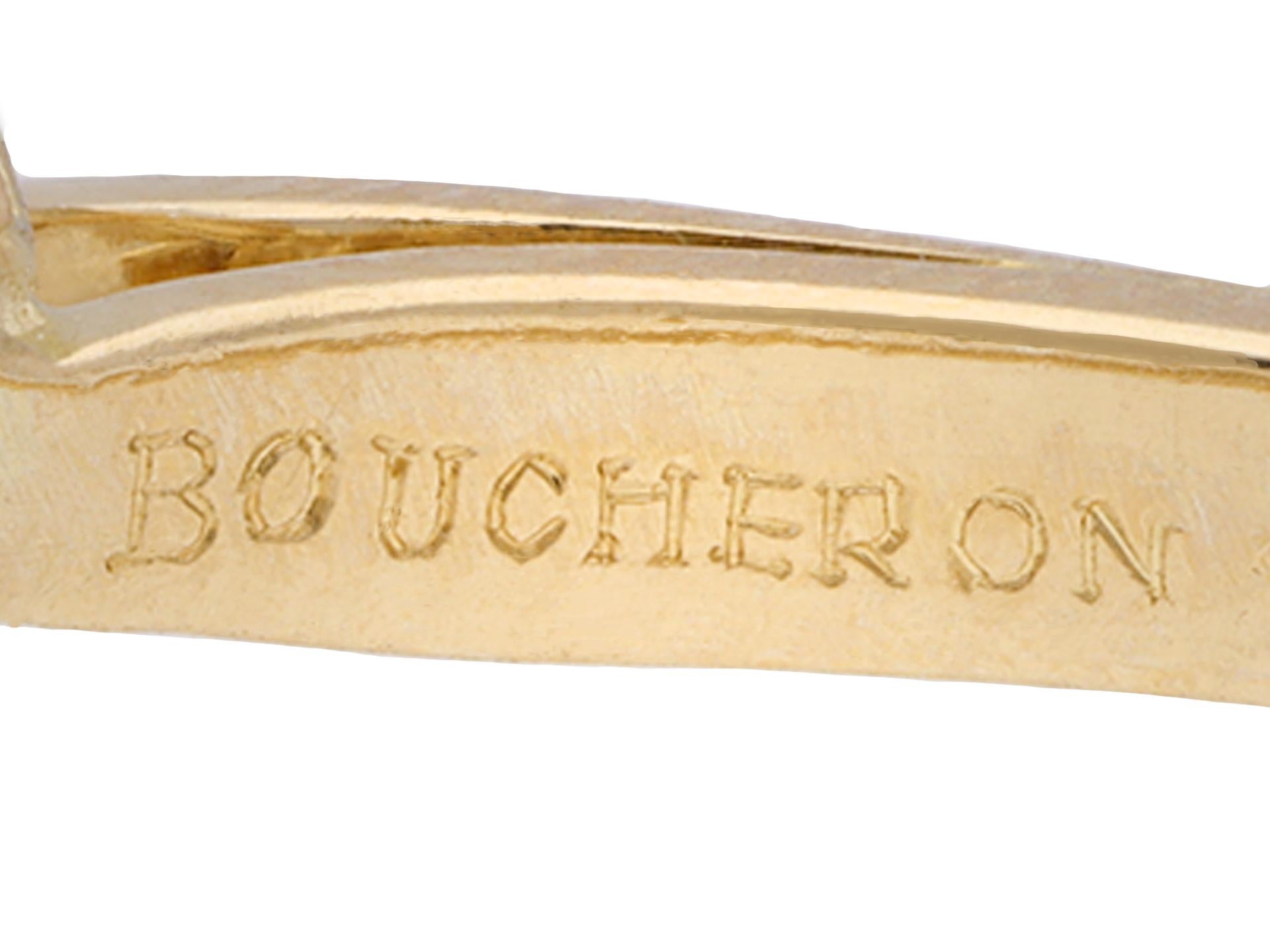 Bague de fiançailles en diamant de 2,04 carats de Boucheron, française, vers 1960. Bon état - En vente à London, GB