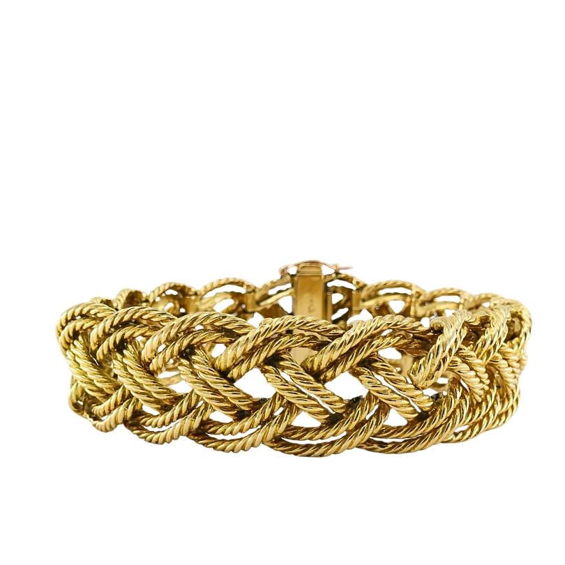 Donna Boucheron Paris - Bracciale in corda intrecciata in oro 18 carati in vendita