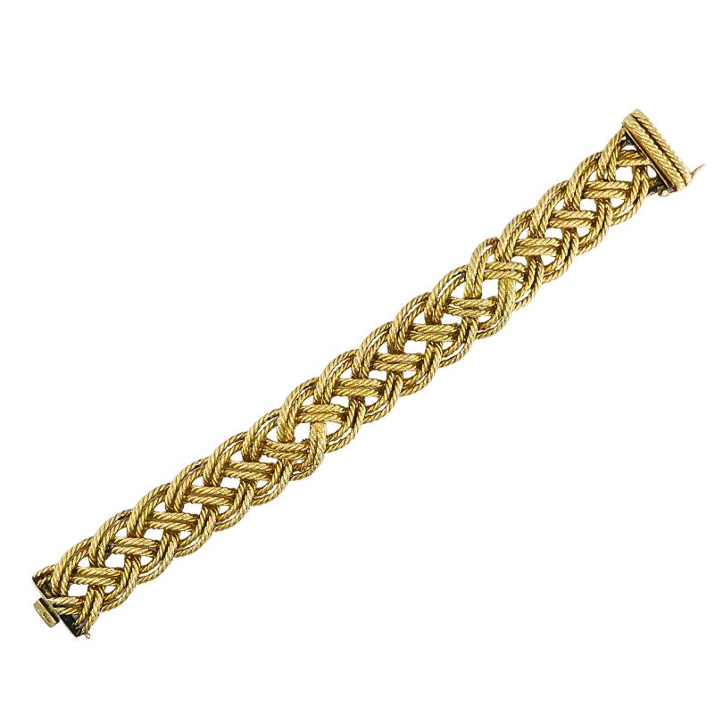 Boucheron Paris - Bracciale in corda intrecciata in oro 18 carati in vendita 1