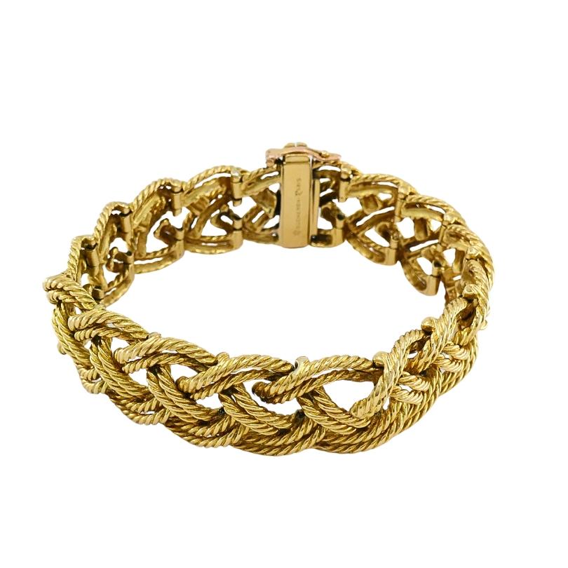 Boucheron Paris - Bracciale in corda intrecciata in oro 18 carati in vendita 3