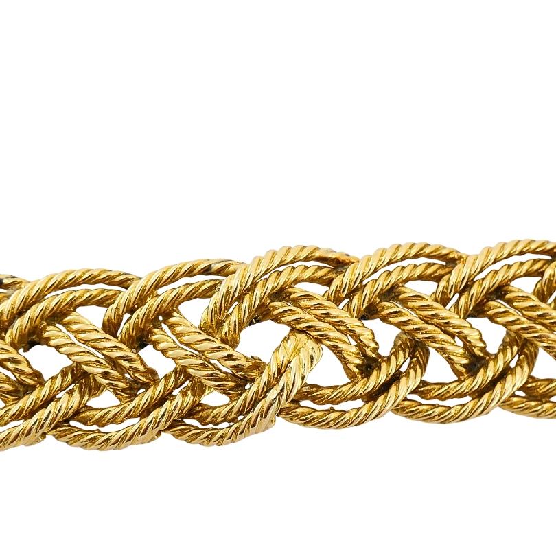 Boucheron Paris - Bracciale in corda intrecciata in oro 18 carati in vendita 4
